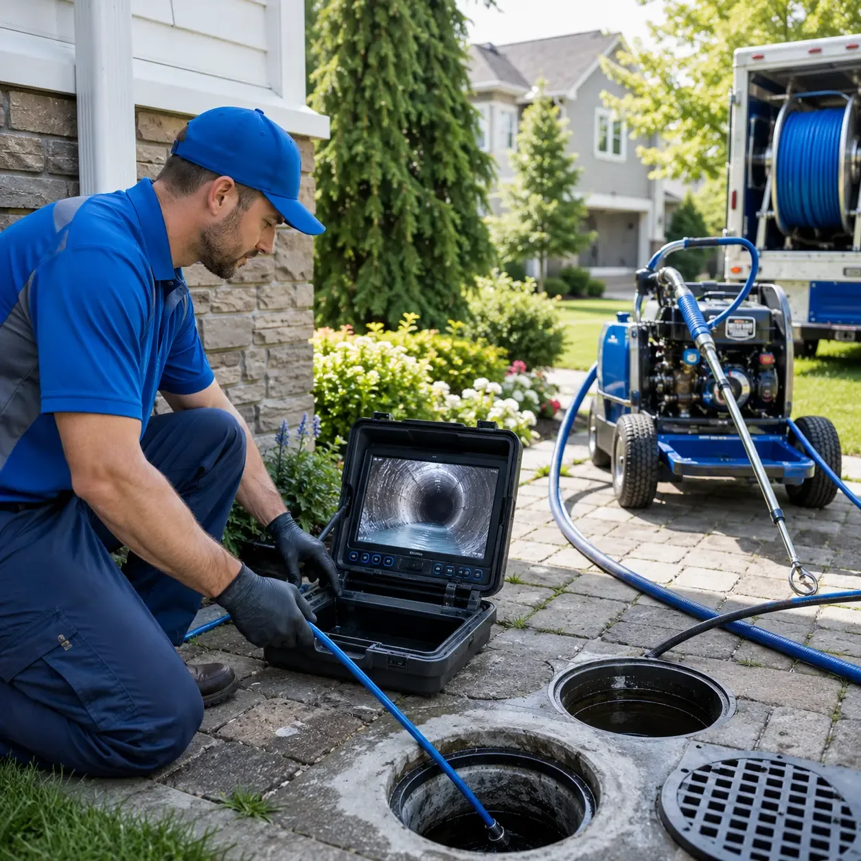 Outdoor drain cleaning professionals serving Fuquay Varina, NC